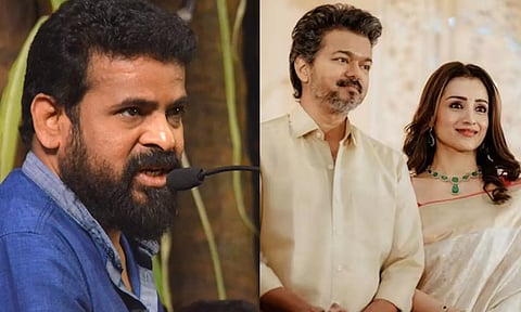 #Vijay மனைவி, மகளை வீட்டிலிருந்து விரட்டிவிட்டு மகளிர் தினம் கொண்டாடுவதா? - விஜயை விமர்சித்த அமீர்