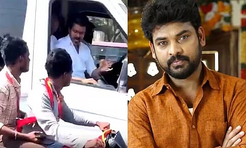தவெக தலைவர் #Vijay வாகனத்தை விரட்டும் ரசிகர்களுக்கு நடிகர் விமல் அட்வைஸ்!
