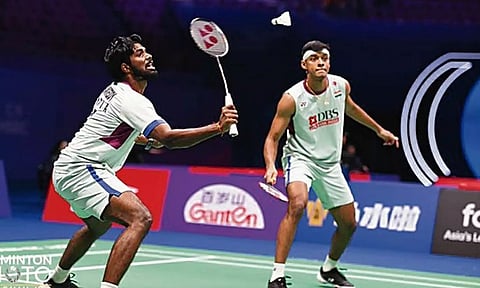 Satwik | சுவிஸ் ஓபன் பேட்மிண்டன்: காலிறுதிக்கு முன்னேறியது சாத்விக்-சிராக் ஜோடி