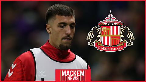 Milan Aleksic joined Sunderland in 2024. (Credit: Imago)