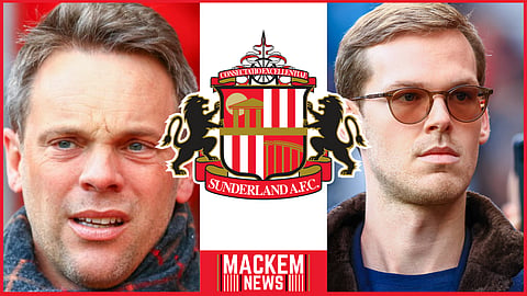 Kristjaan Speakman and Kyril Louis-Dreyfus at Sunderland. (Credit: Imago)