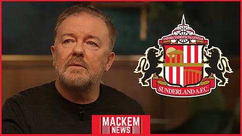 Ricky Gervais fell back in love with football because of Sunderland. (Credit: The Overlap)