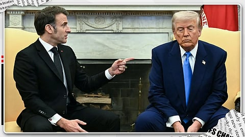 French President Emmanuel Macron and US President Donald Trump