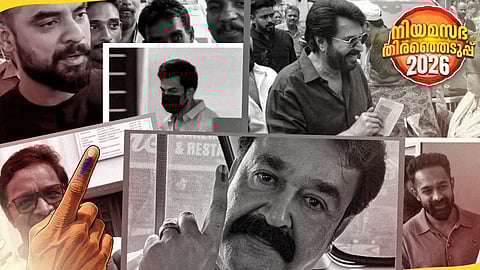 വോട്ട് രേഖപ്പെടുത്തി സിനിമാലോകം; മമ്മൂട്ടിക്ക് വോട്ട് തൃക്കാക്കരയിൽ, മോഹന്ലാലിന് നേമത്ത്