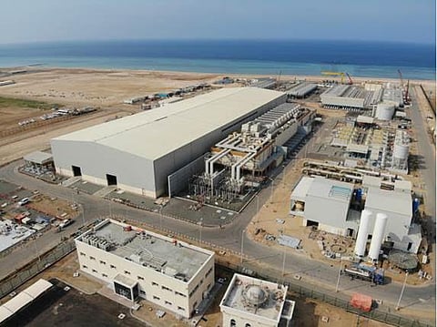View of the Rabigh desalination plant