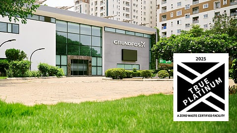 Celebrating decades of sustainability, the Grundfos Chennai plant, already LEED Platinum certified, now achieves TRUE Platinum for zero waste