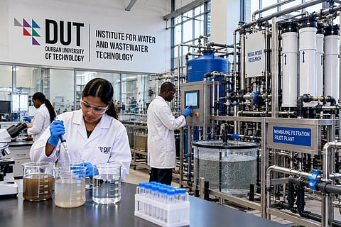 Water and wastewater research laboratory at Durban University of Technology.