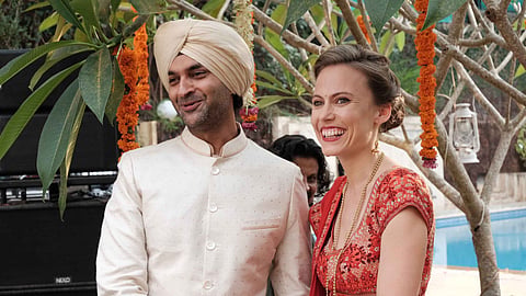 Purab Kohli and Lucy's wedding hits all the right notes