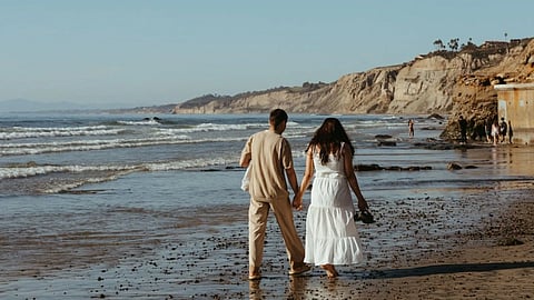 couple on a beach