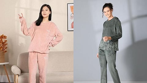 Stay cozy these winter night suit. Pick from soft velvet to wool night suits for women. Explore warm, trendy & comfortable options perfect for chilly nights.