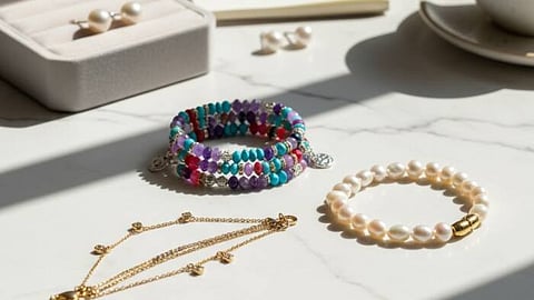 Four unique bracelets from stylish charms to classy cuffs that will take your looks to the next level. Style it for casual days or evening outing with friends.