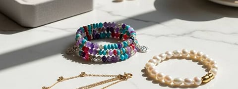 Four unique bracelets from stylish charms to classy cuffs that will take your looks to the next level. Style it for casual days or evening outing with friends.