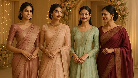 A refined guide to choosing modern, comfortable and culturally rooted outfits for every wedding function, from the sangeet to the reception.