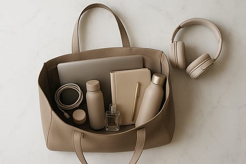 Ready for anything — from morning emails to post-work cocktails.