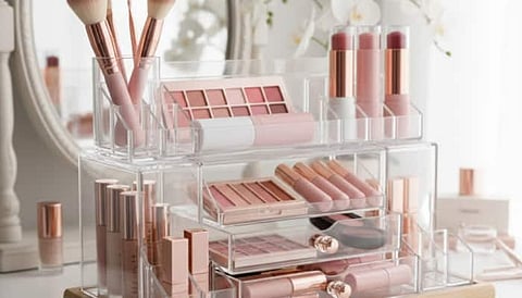 These four makeup organisers make it easy to store and access your beauty essentials while keeping your vanity clean, organised, and clutter-free.