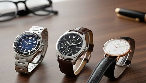 Four stylish men’s watches blending precision, elegance, and everyday practicality perfect for workdays, weekends, and moments where details truly matter.