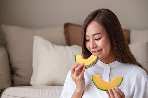 The fruit is low in sodium and contains rich amount of potassium that can regulate blood pressure.