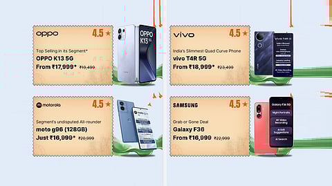 Flipkart Republic Day Sale 2026 is offering discount on the Samsung Galaxy F36, Realme P4 5G, Moto G96 5G, OPPO K13 5G and Vivo T4R 5G.
