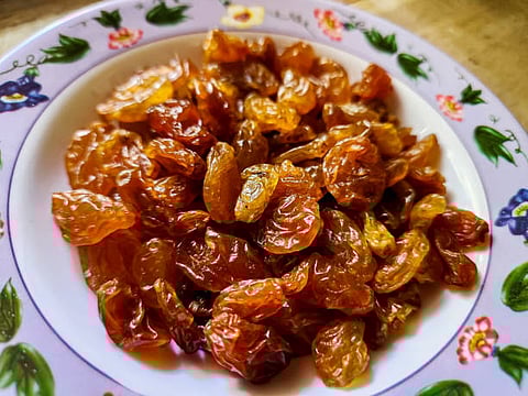 Presence of fibre content and potassium in soaked raisins can effectively manage cardiovascular (CV) risk factors.