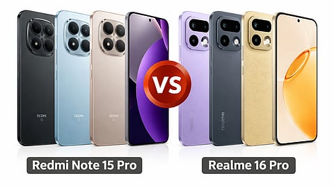 The Redmi Note 15 Pro and Realme 16 Pro are recently launched mid-range smartphones in India.