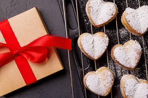 You can decorate the butter cookies with chocolates sprinkles or powdered sugar to offer that unique romantic touch.