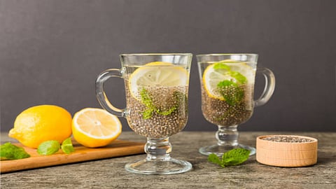 Chia seeds are an excellent source of Omega-3 fatty acids and fibre that can help you maintain digestive health along with proper electrolyte balance.