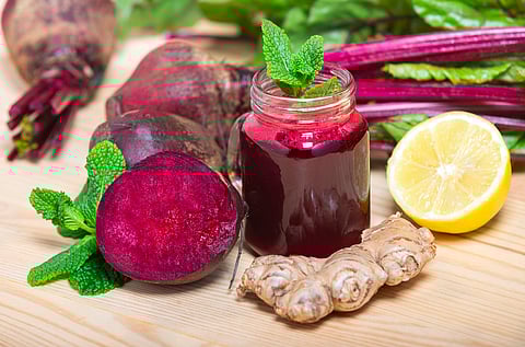 Beetroot is an excellent source of nitrates that can convert to nitric oxide and helps with blood pressure regulation.