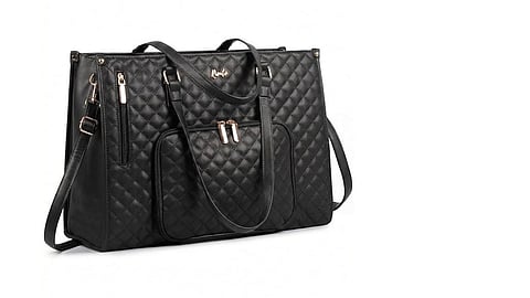 Large work bags that hold a laptop, lunchbox, and daily essentials in one place.