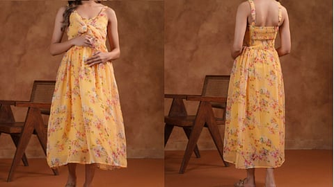 These are comfortable and stylish maternity ethnic dresses designed to fit and support you during pregnancy.