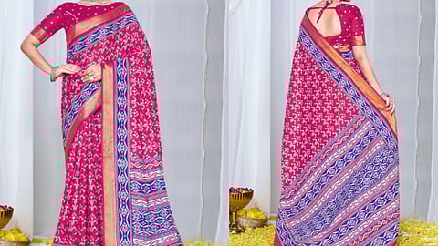 Here’s a curated list of Ikat sarees that combine comfort with timeless design