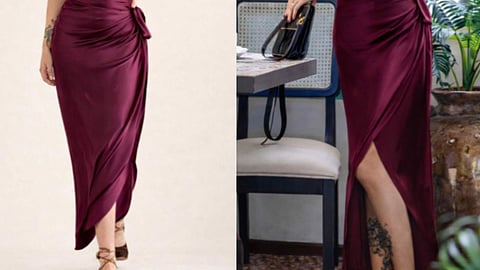 Wrap skirts with adjustable ties that are comfortable and easy to style.