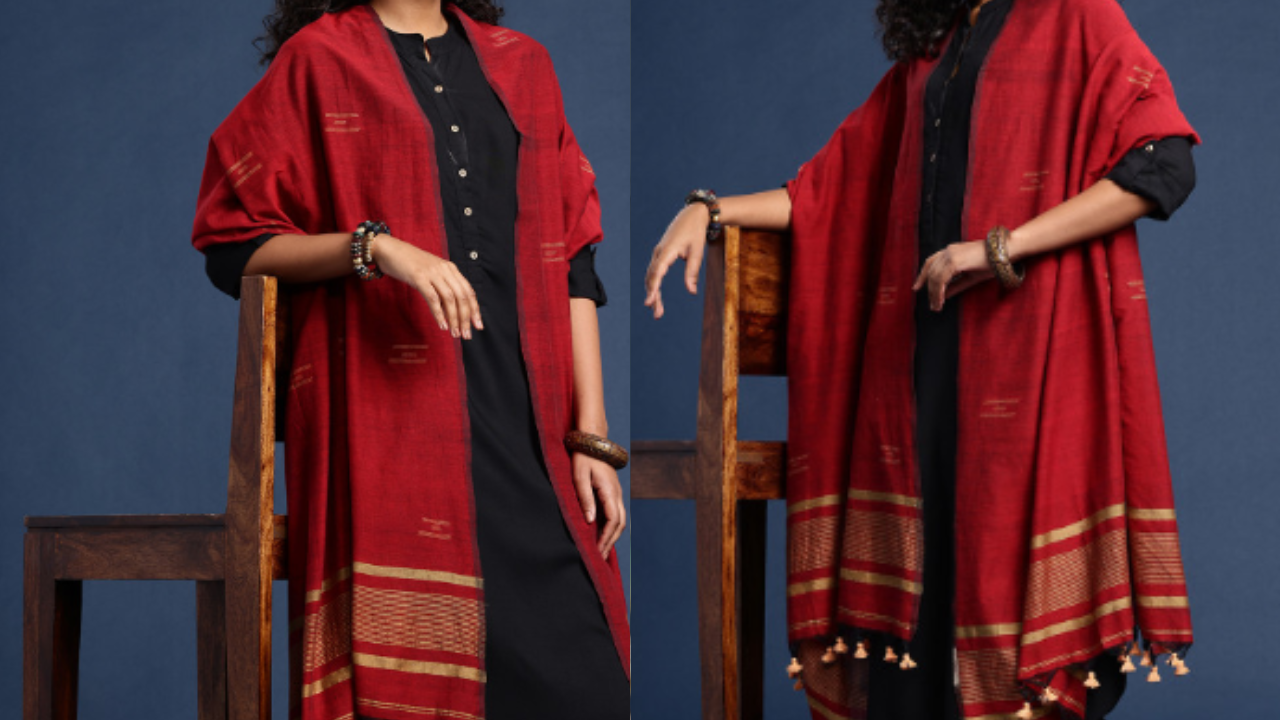 Here are some different ways to style dupattas with ethnic outfits including classic, front flow and layered drapes