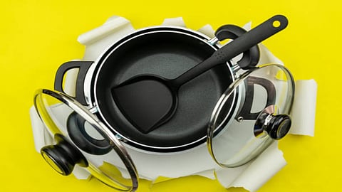 Scratched surfaces may not only reduce the effectiveness of the cookware but could also lead to ingestion of tiny coating particles.