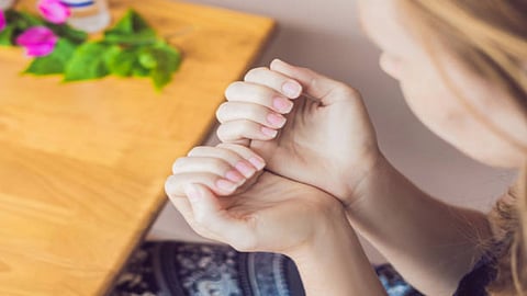 Zinc can support cell growth and repair. While spots on nails along with slow growth and weakness may indicate low zinc levels.