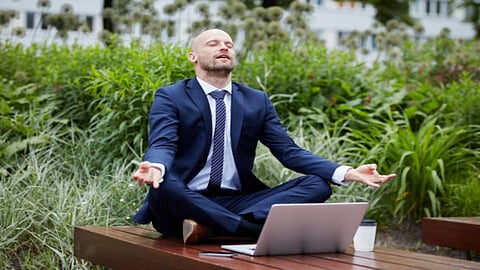 The minute you move away from your internal stories to external perception or sensory data, it breaks the anxiety loop right then and there.