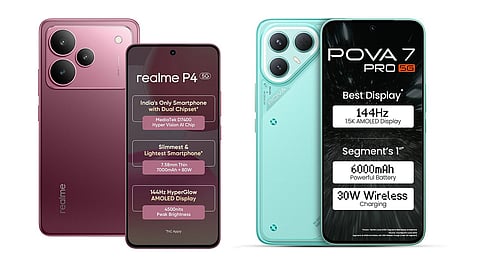 The Realme P4 5G and Tecno POVA 7 Pro offer AMOLED displays and 144Hz refresh rates.