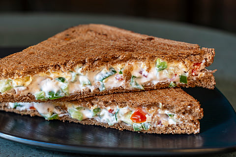 How to make dahi sandwich