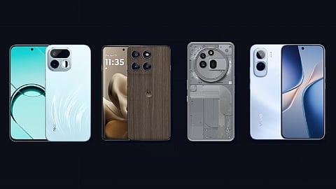 Realme 16T alternatives comparison featuring Vivo T5 Pro, Motorola Edge 60 Pro, and Nothing Phone (3a) Pro under Rs 30,000.