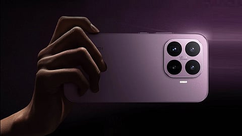 Xiaomi 17T in purple with Leica triple cameras and premium flat-frame design ahead of India launch.