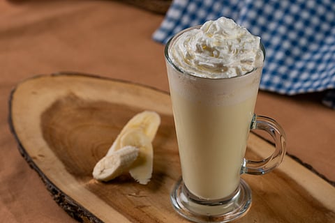 Viral banana coffee at home