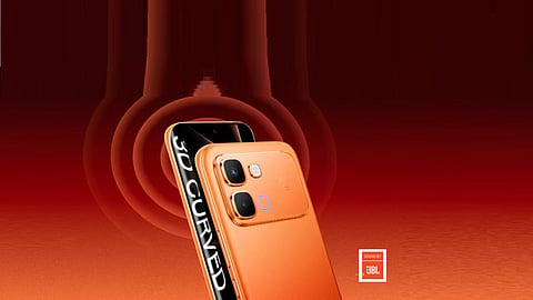 Infinix Smart 20 smartphone showcased in multiple colour options with a 120Hz display and 5,200mAh battery.