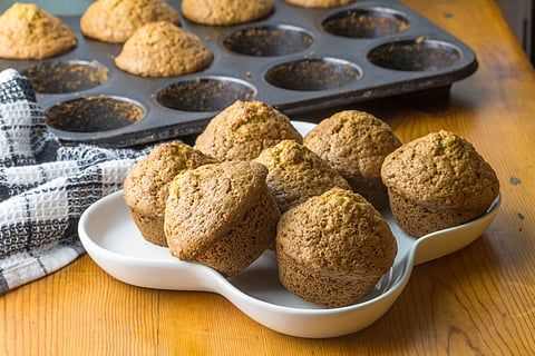 Chocolate Banana Oat Muffins Recipe