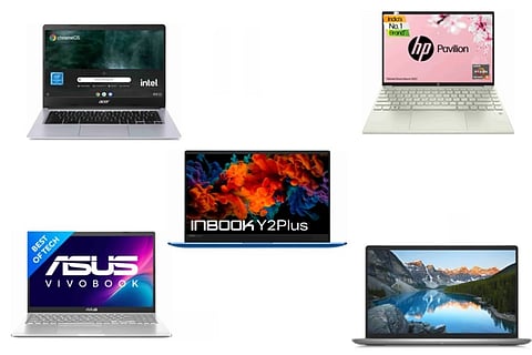 Eligible shoppers can get exchange discounts of up to ₹74,700 on select laptop models.