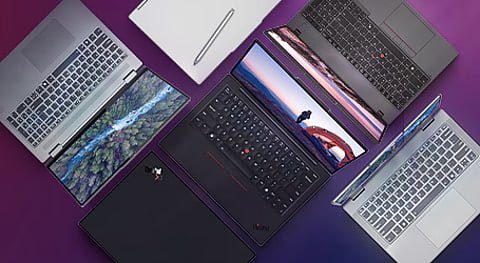 The selected deals feature ThinkPad E14, ThinkPad T14 and ThinkBook 14 models.