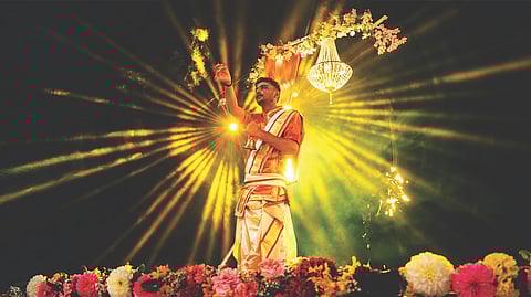 HINDU SAMAJ commemorates 100th anniversary with Ganga Aarti Ceremony.