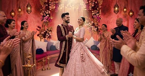 Indian couple pre-wedding wellness preparation in Thailand for destination wedding