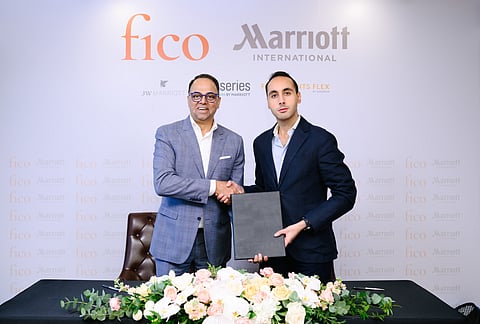 Marriott International’s Rajeev Menon, President of Asia Pacific excluding China, and FICO Corporation’s Chairman, Krit Srichawla