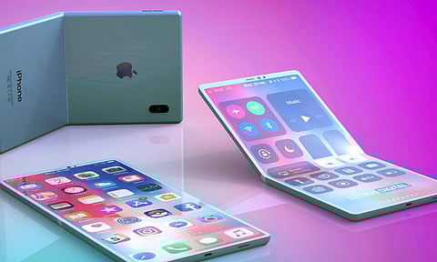 Apple is rumoured to be working on a foldable iPhone design