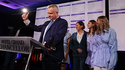 Tasmanian Premier Jeremy Rockliff has declared victory (Source: X)