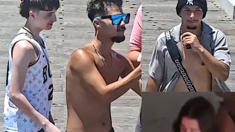 വിനോദസഞ്ചാരിയെ ആക്രമിച്ചു; നാല് പേരുടെ ചിത്രങ്ങൾ പുറത്തുവിട്ടു